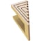Ekena Millwork 5"W x 5"D x 10"H Wide Landon Rough Cedar Woodgrain TimberThane Corbel, Primed Tan CORUR05X05X10LANRCPR - alternate 3